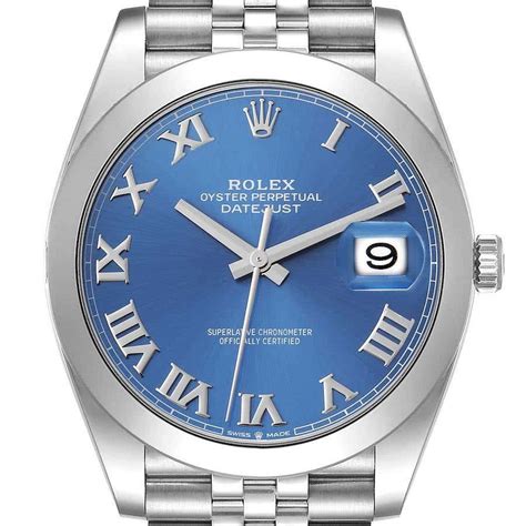 rolex datejust acciaio quadrante blu|rolex datejust prezzi.